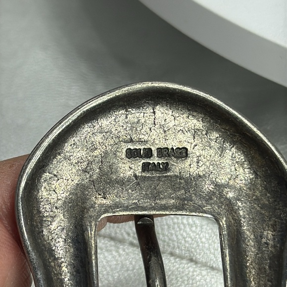 (H) COLE HAAN, women's vintage braided leather belt, made in Italy, size 40 - Picture 9 of 14